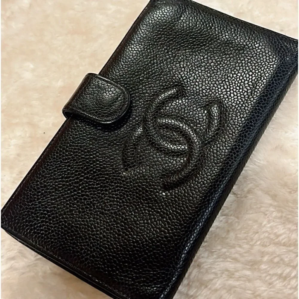 💯% Authentic CHANEL CC Black Caviar Wallet✨ - Picture 2 of 15